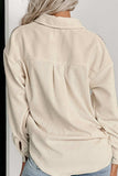 Houndstooth Button Up Long Sleeve Jacket - Trendsi - Flyclothing LLC