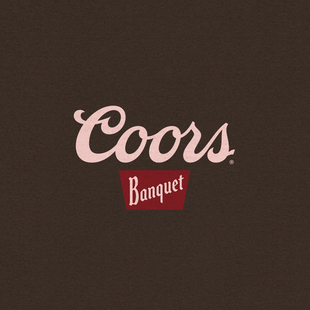 Coors Banquet Golden Colorado Cowboys Double Sided Beer T-Shirt - Tobacco Brown - Tee Luv - Flyclothing LLC