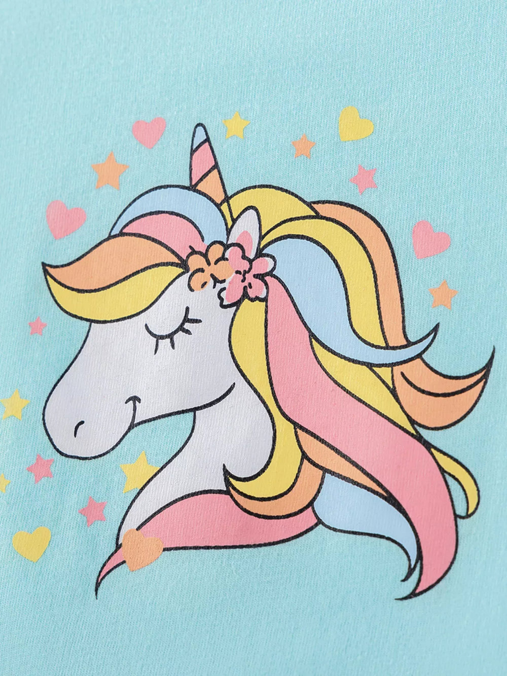 Children's Unicorn Graphic Rainbow Tulle Layered Dress - Trendsi - Flyclothing LLC