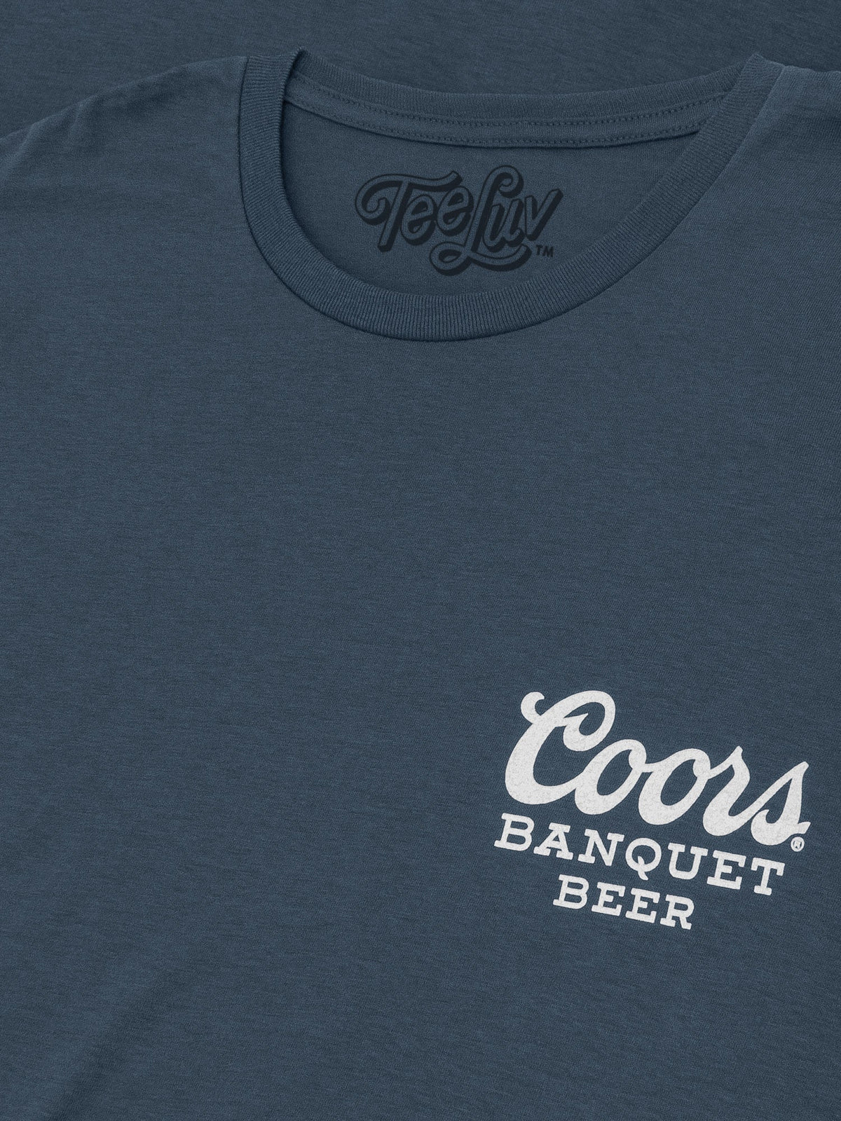 Coors Banquet Retro Colorado Mountain Landscape T-Shirt - Indigo Blue - Tee Luv - Flyclothing LLC