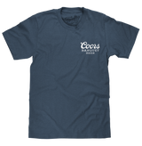 Coors Banquet Retro Colorado Mountain Landscape T-Shirt - Indigo Blue - Tee Luv - Flyclothing LLC