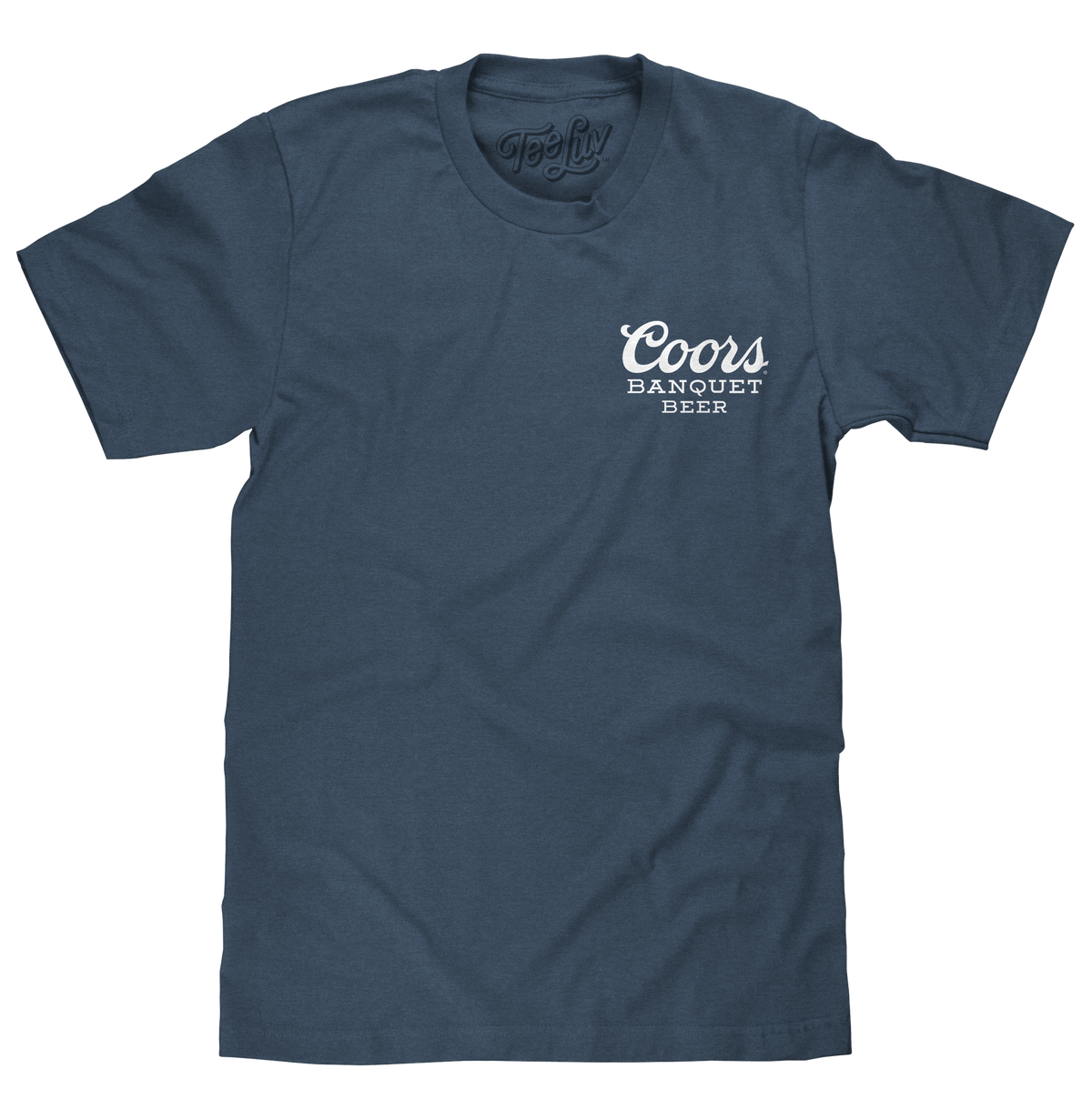 Coors Banquet Retro Colorado Mountain Landscape T-Shirt - Indigo Blue - Tee Luv - Flyclothing LLC