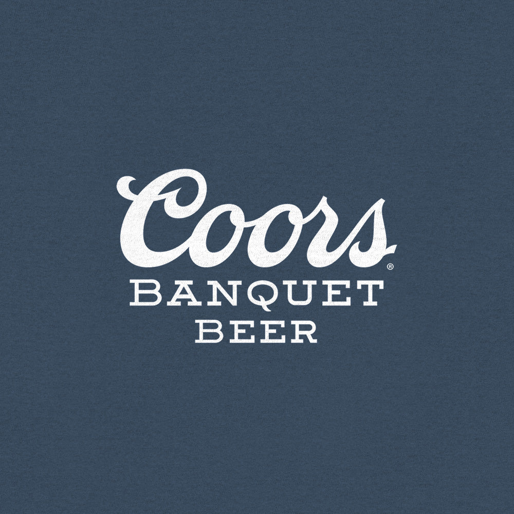 Coors Banquet Retro Colorado Mountain Landscape T-Shirt - Indigo Blue - Tee Luv - Flyclothing LLC