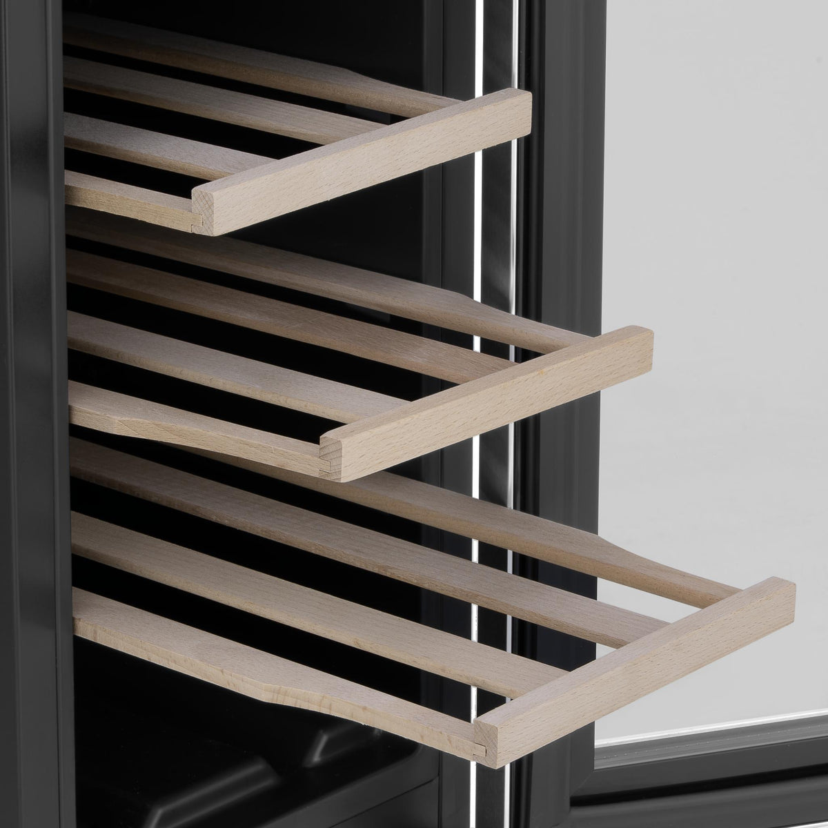 34" X 12" Silver and Black Stainless Steel Dual Compartment Wine Refrigerator - HomeRoots - Flyclothing LLC