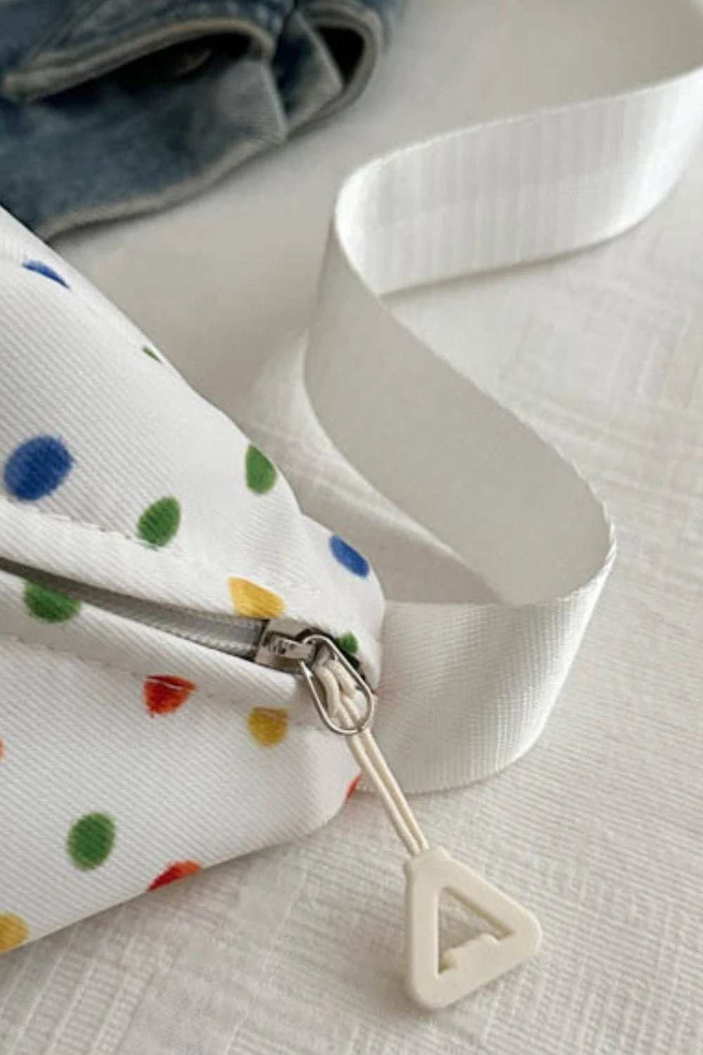 Contrast Polka Dot Crossbody Bag - Trendsi - Flyclothing LLC