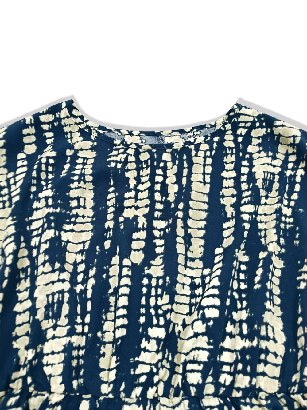 Plus Size Tie-Dye Ruffle Hem Casual Dress - Trendsi - Flyclothing LLC