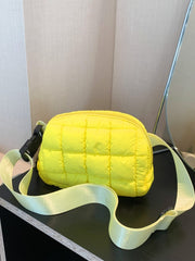 Bubble Texture Adjustable Strap Crossbody Bag - Trendsi