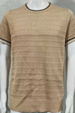 Men's Plus Size Texture Round Neck Contrast Trim T-Shirt - Trendsi - Flyclothing LLC