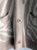 Zebra Print Button Up Cardigan - Trendsi - Flyclothing LLC