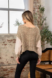 Sew In Love Full Size Fuzzy Long Sleeve Knit Top - Trendsi