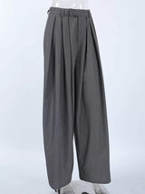 High-Waisted Wide-Leg Pleated Pants - Trendsi - Flyclothing LLC