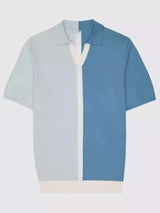 Men's Plus Size Two-Tone Short Sleeve Polo - Trendsi - Flyclothing LLC