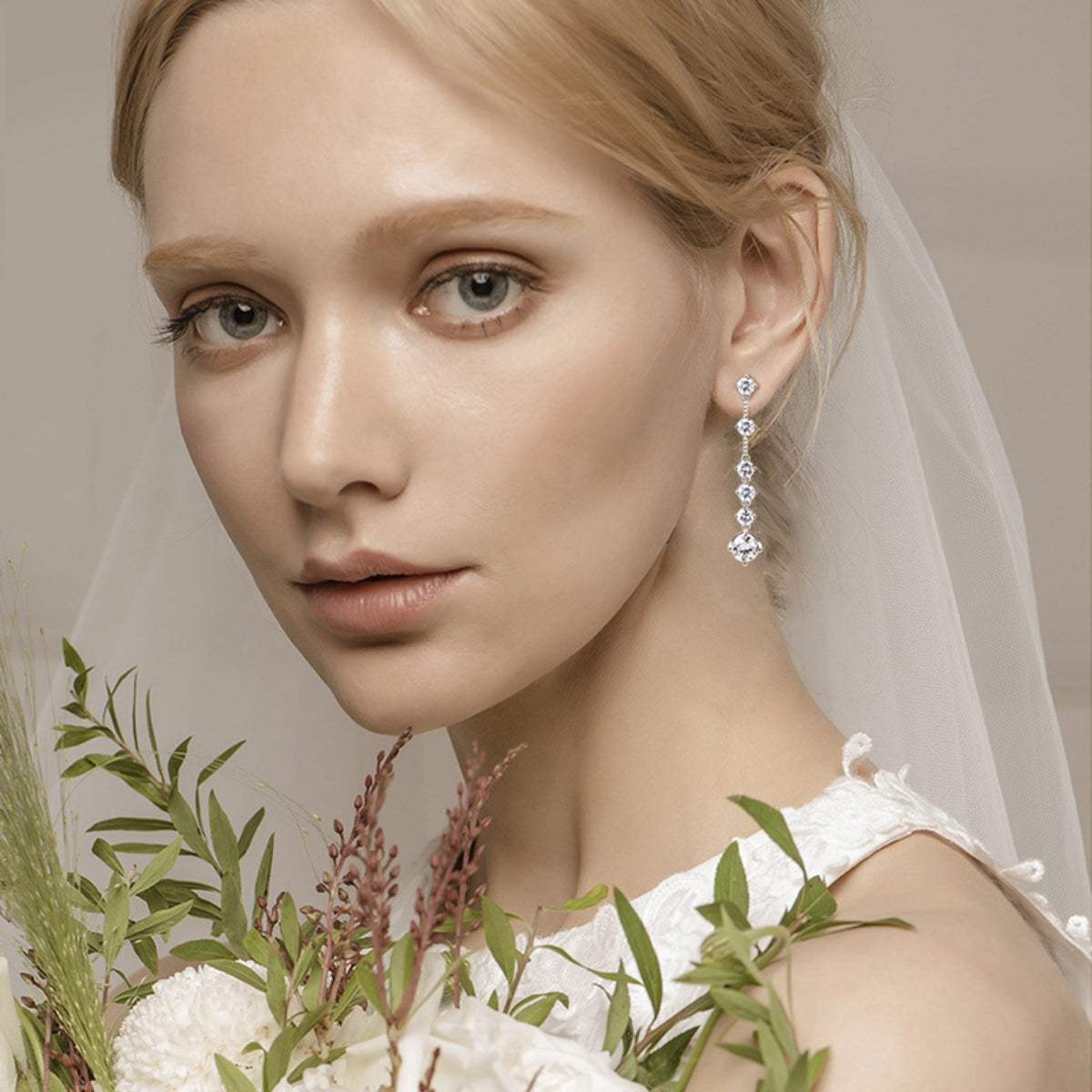 4 Carat Moissanite 925 Sterling Silver Earrings - Trendsi - Flyclothing LLC