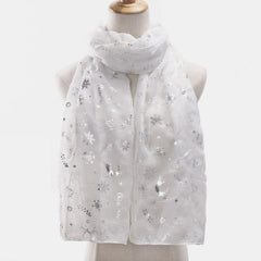 Christmas Element Polyester Scarf - Trendsi