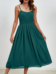 Scoop Neck Midi Cami Dress - Trendsi