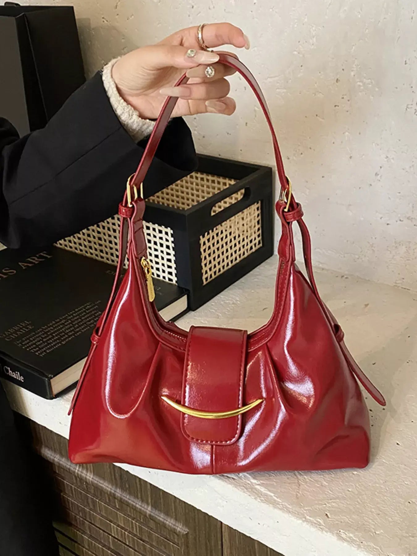 Adjustable Strap Shoulder Bag - Trendsi - Flyclothing LLC