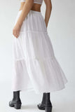 Frill Elastic Waist Skirt - Trendsi - Flyclothing LLC