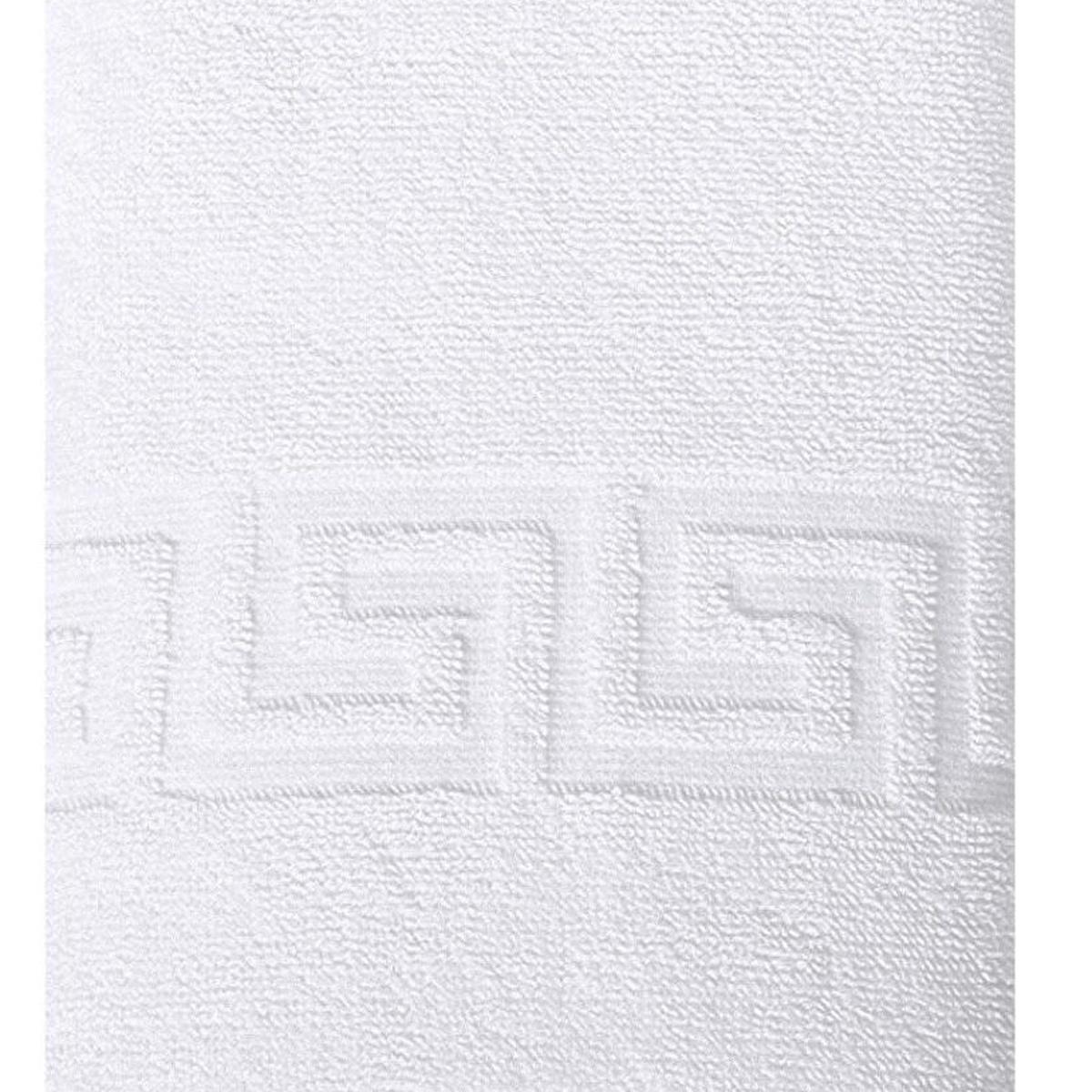 White Greek Key Turkish Cotton 30" X 16" Hand Towel - HomeRoots - Flyclothing LLC