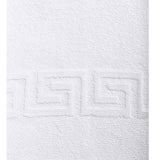 White Greek Key Turkish Cotton 30" X 16" Hand Towel - HomeRoots - Flyclothing LLC