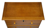 32" Golden Brown Solid Wood Five Drawer Dresser - HomeRoots - Flyclothing LLC