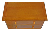 32" Golden Brown Solid Wood Five Drawer Dresser - HomeRoots - Flyclothing LLC