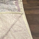 108" X 90" Sage And Cream Floral Cotton Decorative Comforter - HomeRoots - Flyclothing LLC