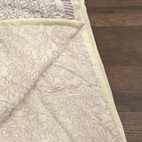 108" X 108" Sage And Cream Floral Cotton Decorative Comforter - HomeRoots - Flyclothing LLC