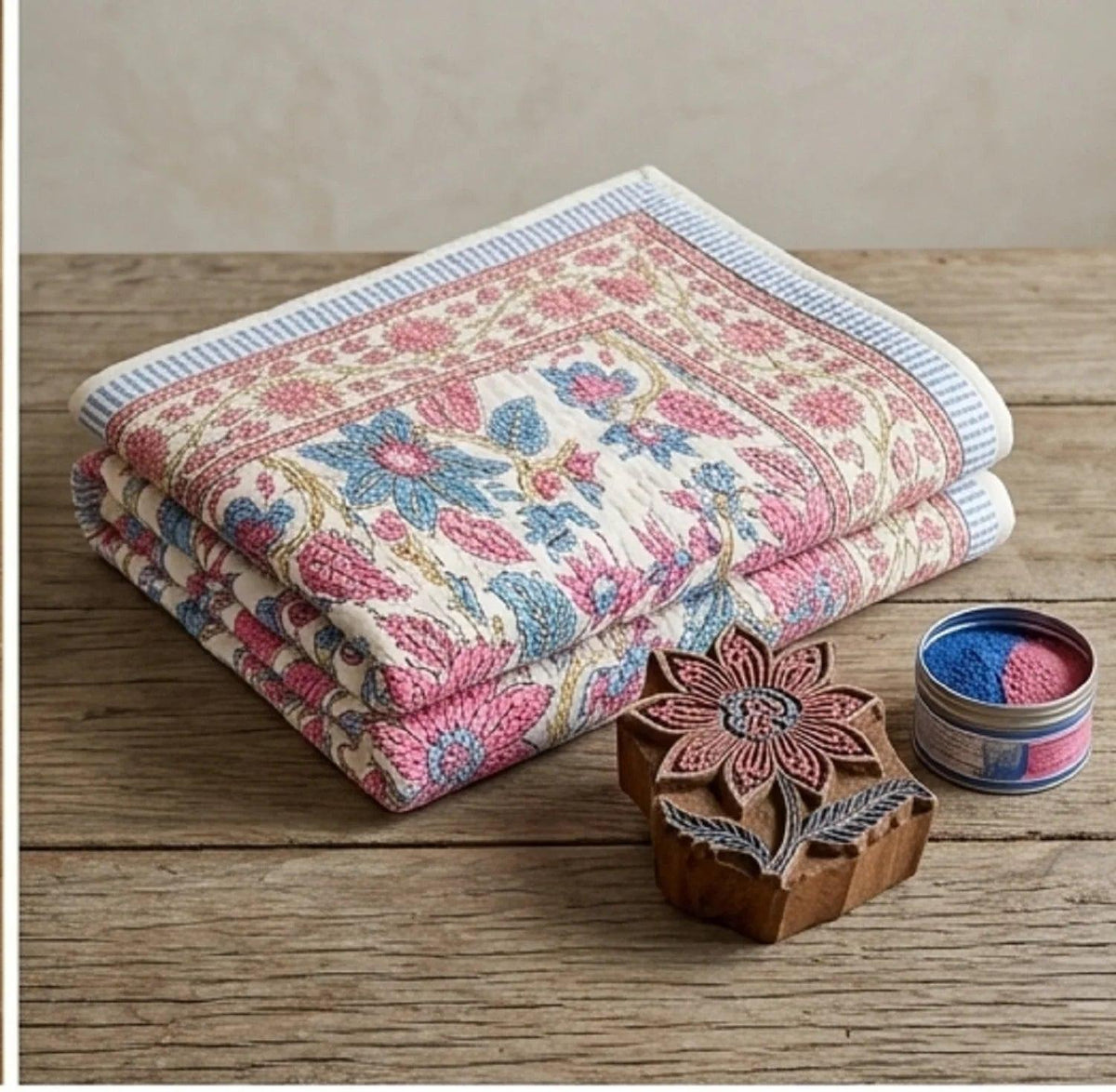 108" X 108" Rose And Cream Floral Cotton Decorative Comforter - HomeRoots - Flyclothing LLC