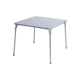 34" Gray Wood Heavy Duty Plastic And Iron Square Dining Table - HomeRoots - Flyclothing LLC