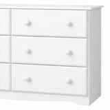 48" White Solid Wood Six Drawer Dresser - HomeRoots - Flyclothing LLC