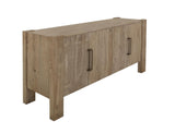 70" Ivory Distressed Wood Sideboard With Four Doors - HomeRoots - Flyclothing LLC