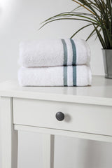 Set of Two White Turkish Cotton 16" X 30" Hand Towels - HomeRoots - Flyclothing LLC