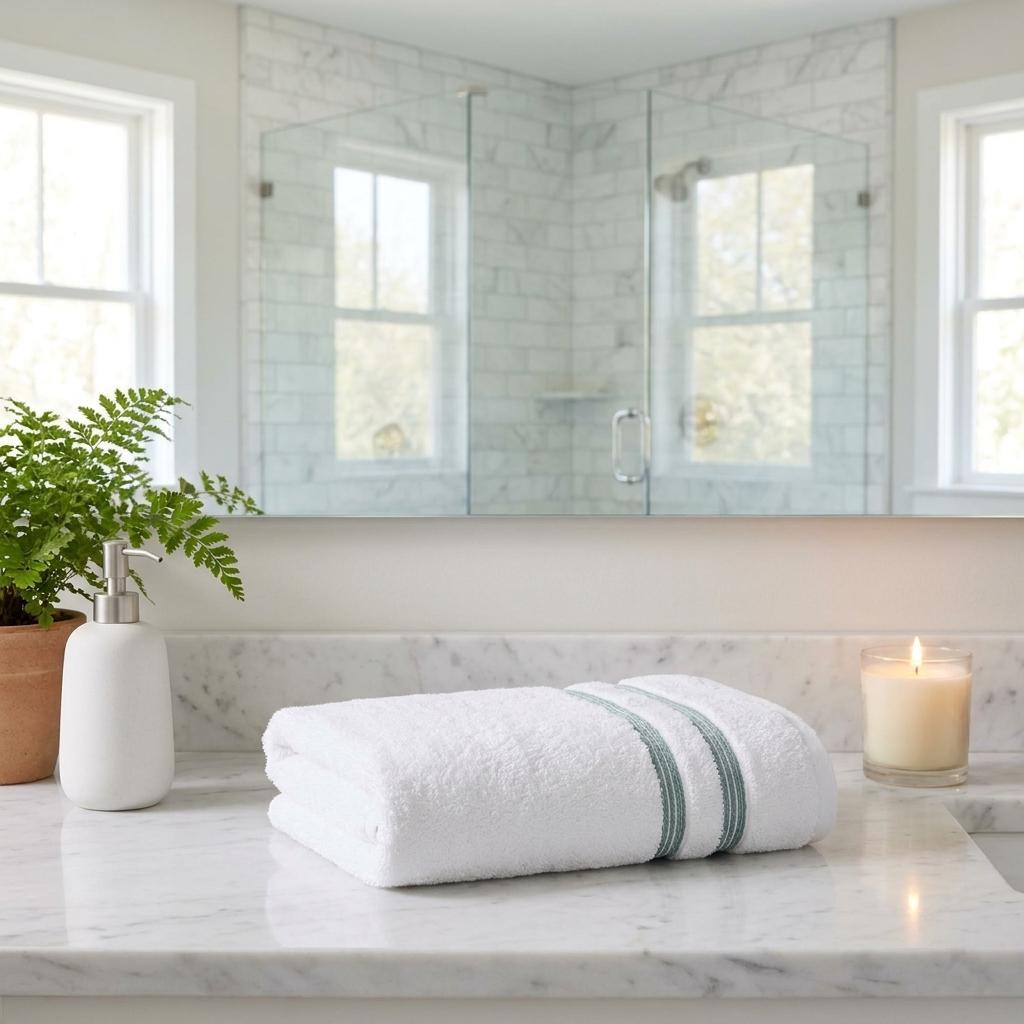 Set of Two White Turkish Cotton 16" X 30" Hand Towels - HomeRoots - Flyclothing LLC