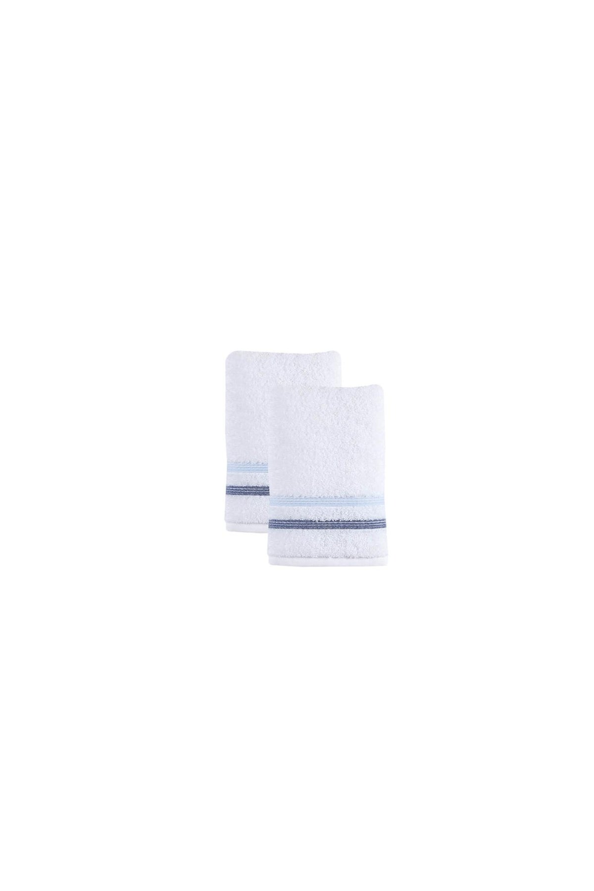 Set of Two White Turkish Cotton 16" X 30" Hand Towels - HomeRoots - Flyclothing LLC