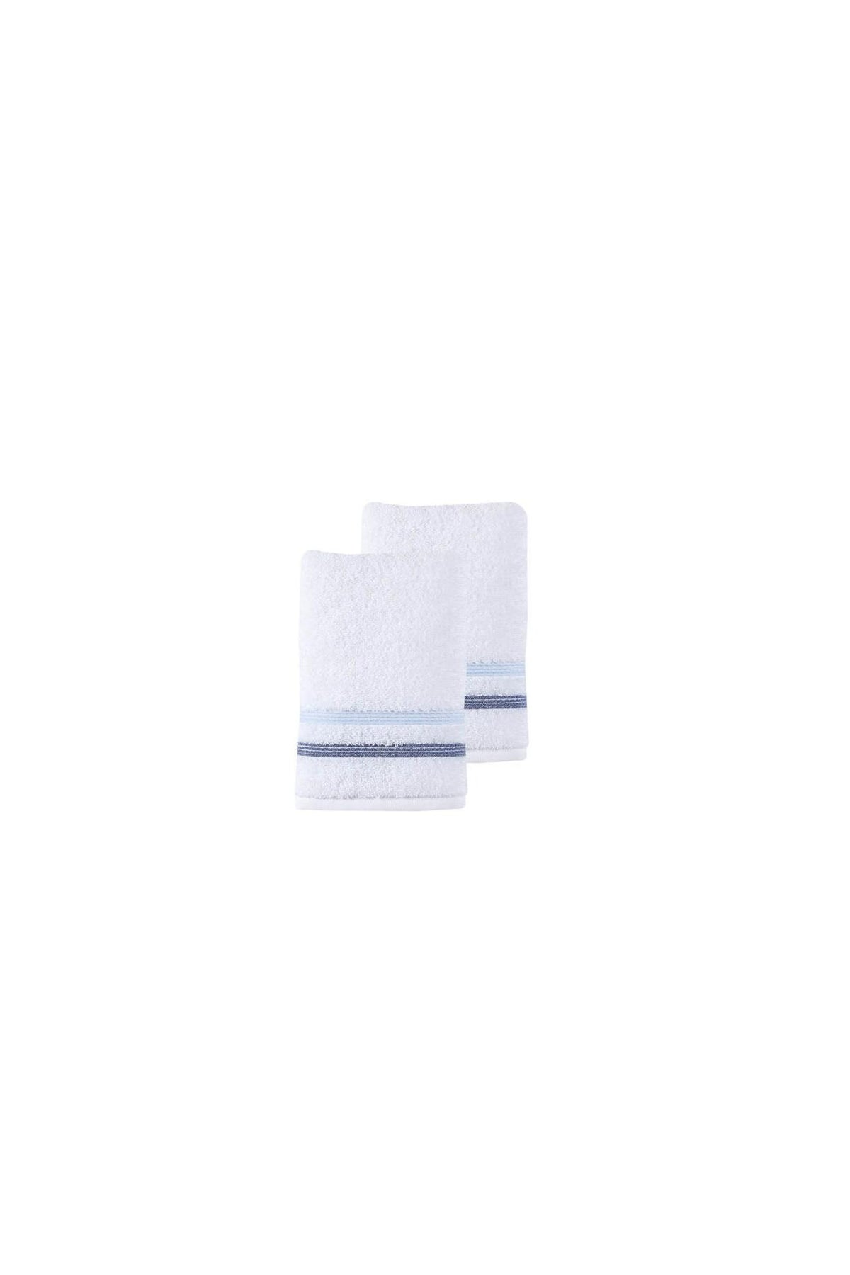 Set of Two White Turkish Cotton 16" X 30" Hand Towels - HomeRoots - Flyclothing LLC