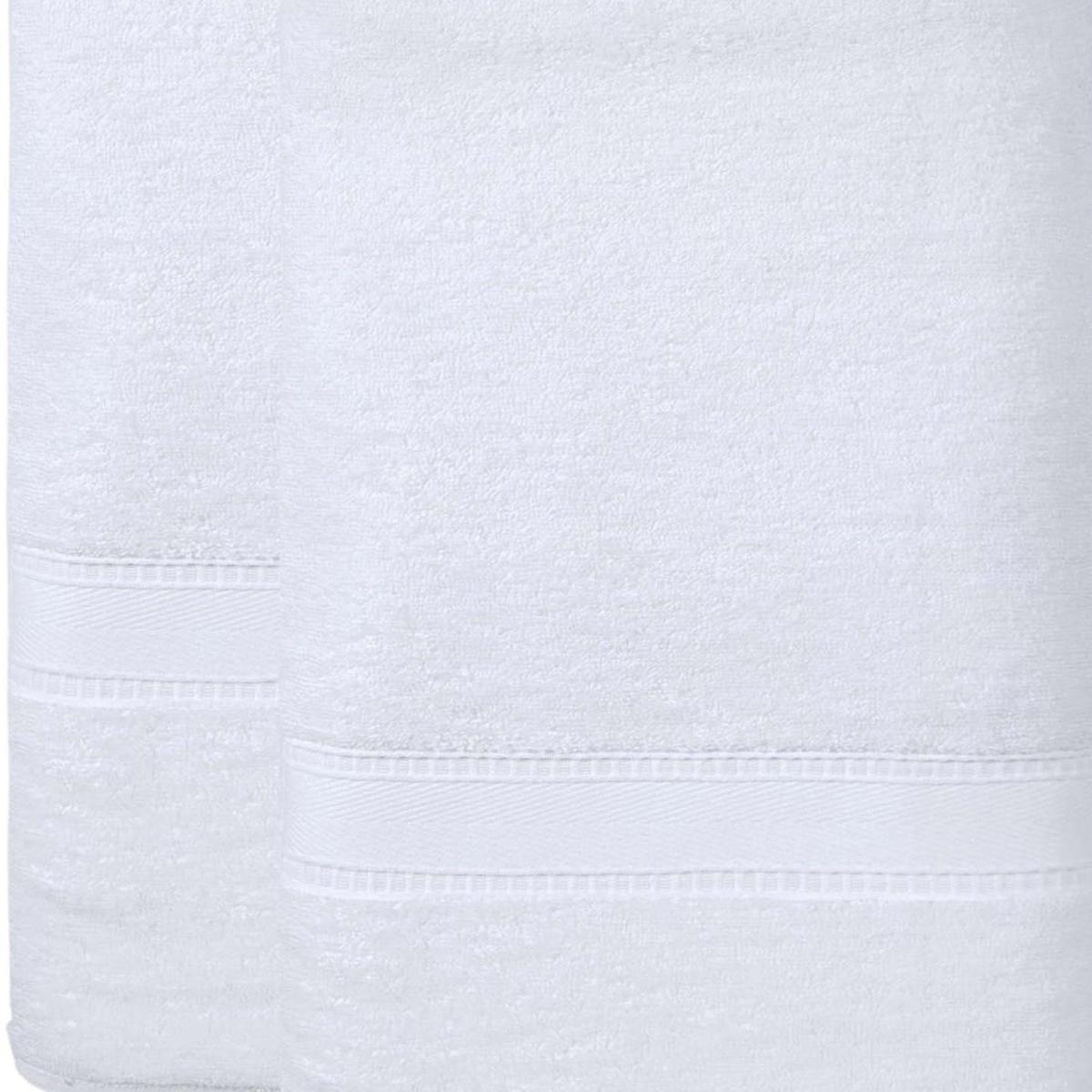 Set of Two White Turkish Cotton 40" X 60" Bath Sheet - HomeRoots - Flyclothing LLC