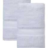 Set of Two White Turkish Cotton 16" X 30" Hand Towels - HomeRoots - Flyclothing LLC