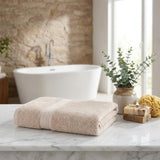 Set of Two Brown Turkish Cotton 40" X 60" Bath Sheet - HomeRoots - Flyclothing LLC