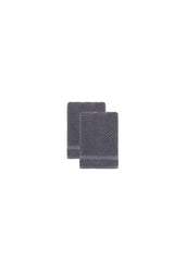 Set of Two Gray Checkered Turkish Cotton 16" X 30" Hand Towels - HomeRoots - Flyclothing LLC