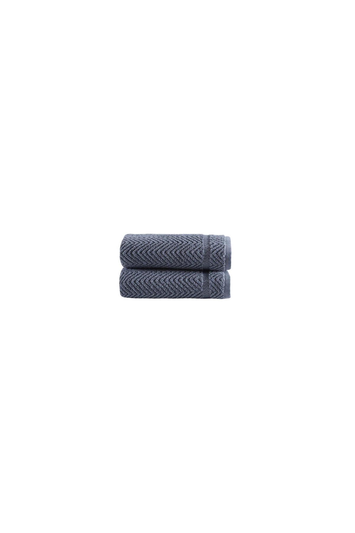 Set of Two Gray Checkered Turkish Cotton 16" X 30" Hand Towels - HomeRoots - Flyclothing LLC