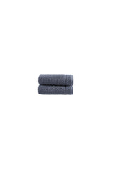 Set of Two Gray Checkered Turkish Cotton 16" X 30" Hand Towels - HomeRoots - Flyclothing LLC