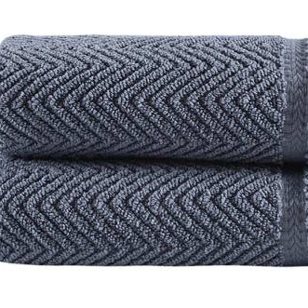 Set of Two Gray Checkered Turkish Cotton 16" X 30" Hand Towels - HomeRoots - Flyclothing LLC