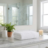 Set of Two White Turkish Cotton 16" X 30" Hand Towels - HomeRoots - Flyclothing LLC