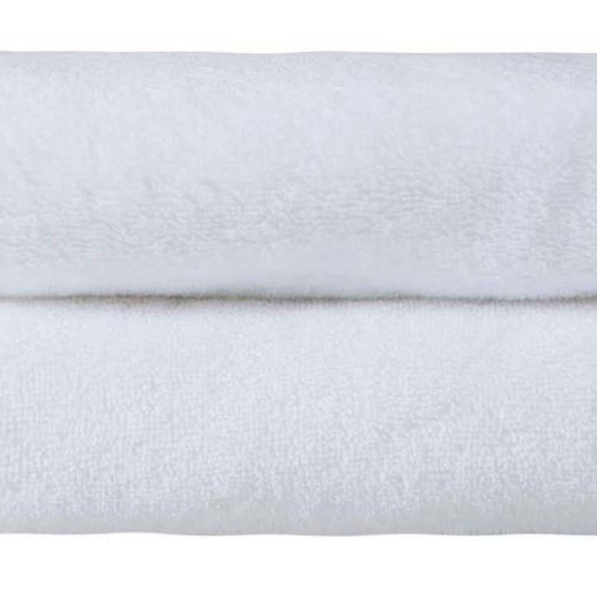 Set of Two White Turkish Cotton 16" X 30" Hand Towels - HomeRoots - Flyclothing LLC