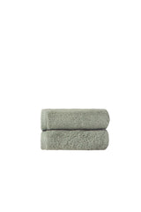 Set of Two Green Turkish Cotton 16" X 30" Hand Towels - HomeRoots - Flyclothing LLC
