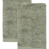 Set of Two Green Turkish Cotton 16" X 30" Hand Towels - HomeRoots - Flyclothing LLC