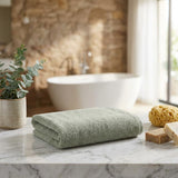 Set of Two Green Turkish Cotton 16" X 30" Hand Towels - HomeRoots - Flyclothing LLC