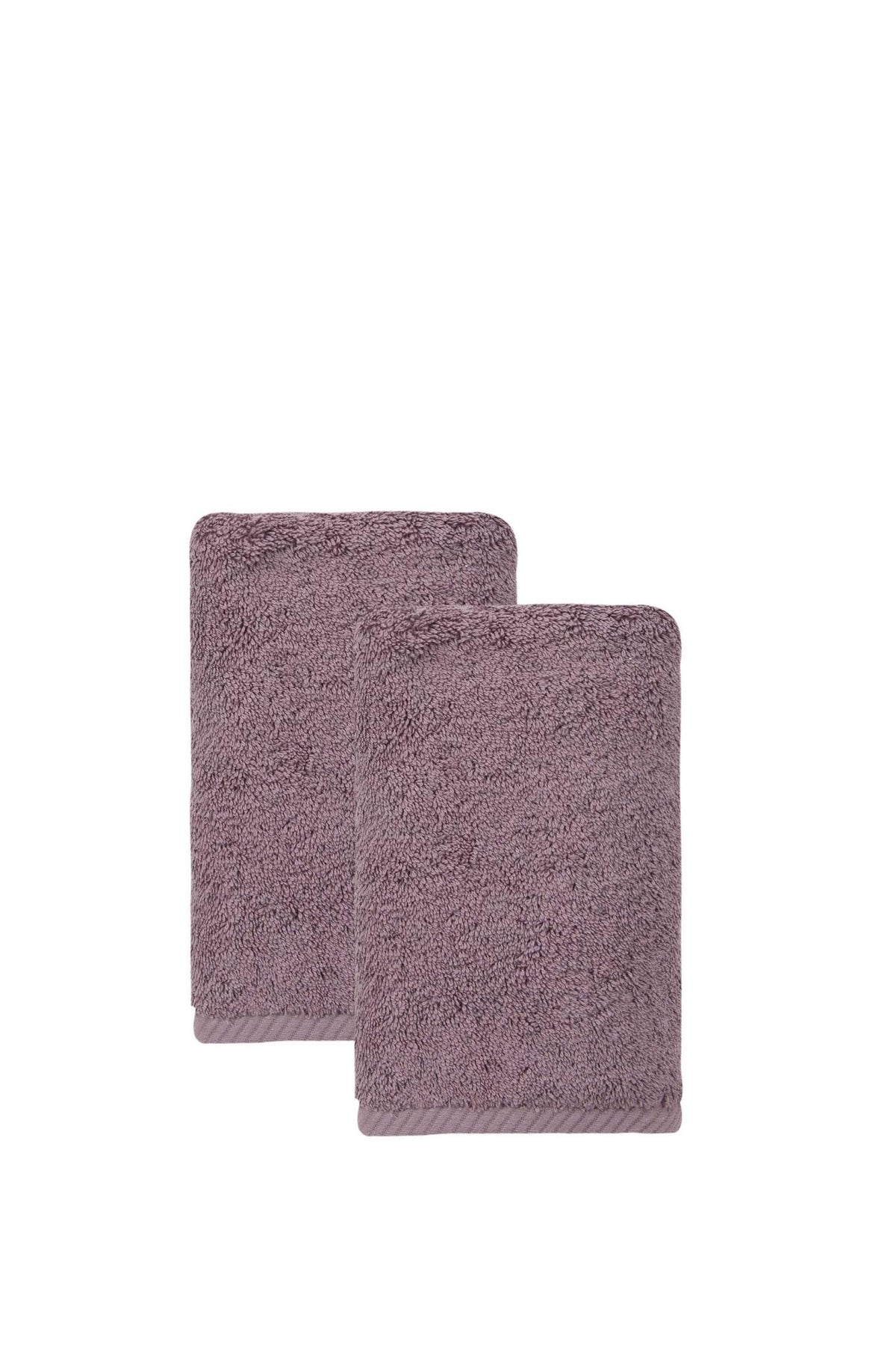 Set of Two Purple Turkish Cotton 16" X 30" Hand Towels - HomeRoots - Flyclothing LLC