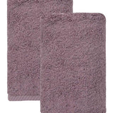 Set of Two Purple Turkish Cotton 16" X 30" Hand Towels - HomeRoots - Flyclothing LLC