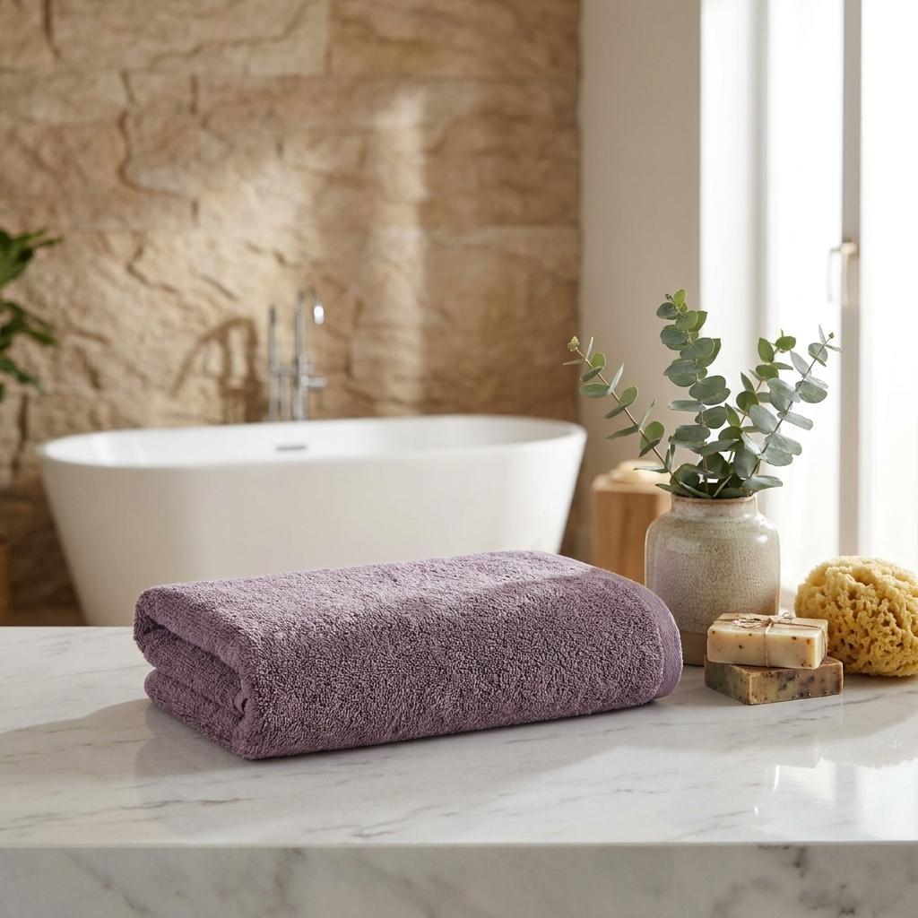 Set of Two Purple Turkish Cotton 16" X 30" Hand Towels - HomeRoots - Flyclothing LLC